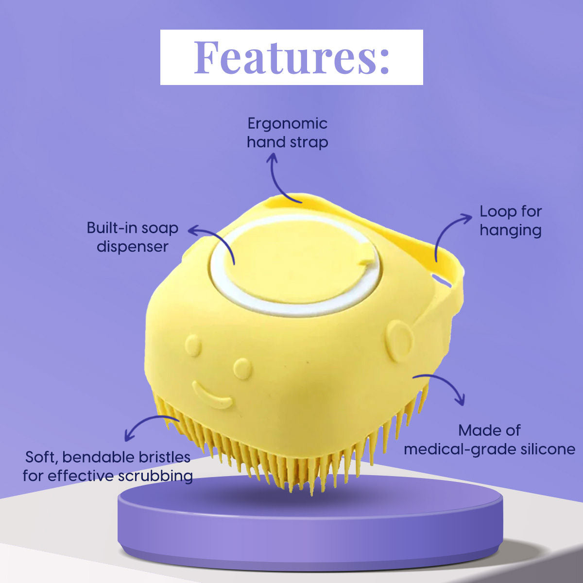 Bloomette Body Shower Scrubber with Dispenser