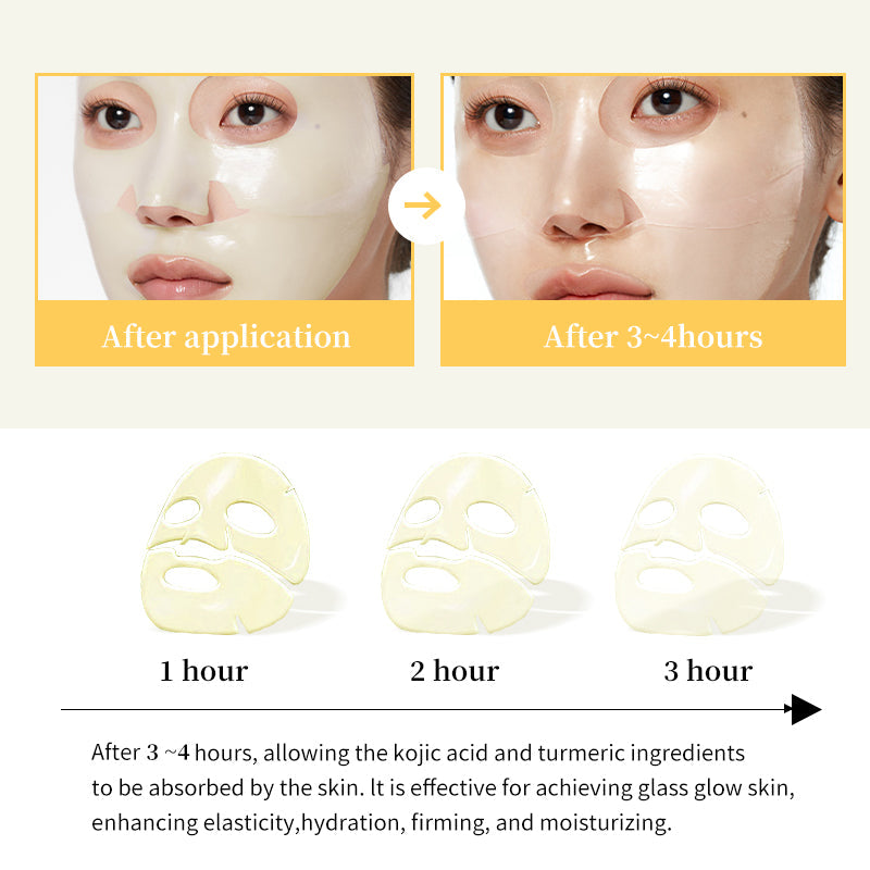 Bloomette™ Kojic Turmeric Glow Mask (4-Pcs)  ✨ BRIGHTEN & REVIVE YOUR SKIN — NATURALLY ✨
