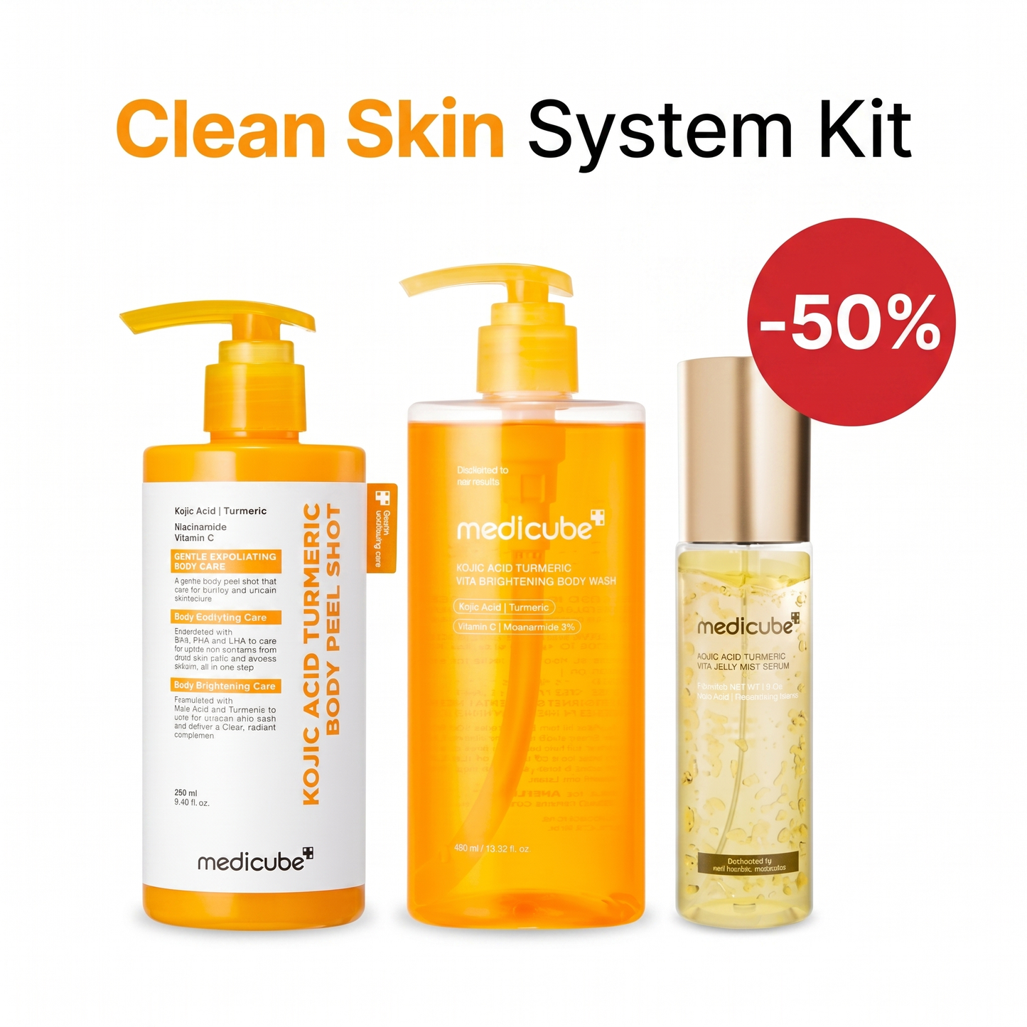 Kojic Acid Body Wash Kit